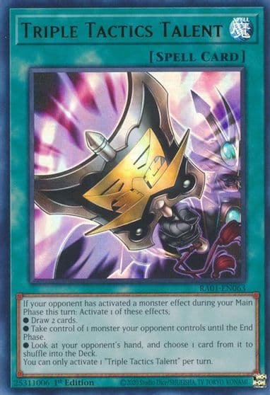 Triple Tactics Talent UR 25th Anniversary Rarity Collection Yu-Gi-Oh! card