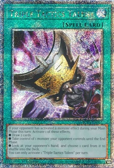 Triple Tactics Talent Quarter Century Secret Rare 25th Anniversary Rarity Collection Yu-Gi-Oh! card