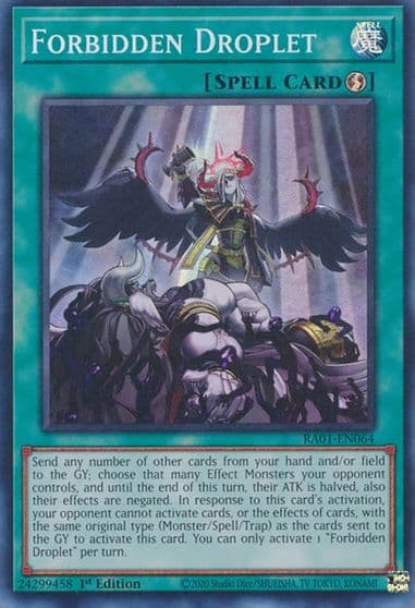 Forbidden Droplet 25th Anniversary Rarity Collection Yu-Gi-Oh! card