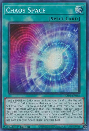 Chaos Space 25th Anniversary Rarity Collection Yu-Gi-Oh! card
