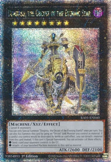 Dingirsu the Orcust of the Evening Star Quarter Century Secret Rare 25th Anniversary Rarity Collection Yu-Gi-Oh! card