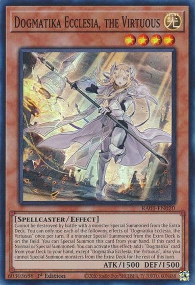 Dogmatika Ecclesia the Virtuous 25th Anniversary Rarity Collection Yu-Gi-Oh! card
