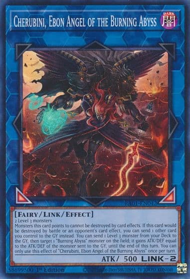 Cherubini Ebon Angel of the Burning Abyss 25th Anniversary Rarity Collection Yu-Gi-Oh! card