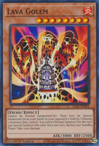 Lava Golem 25th Anniversary Rarity Collection Yu-Gi-Oh! card