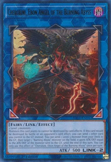 Cherubini Ebon Angel of the Burning Abyss UR 25th Anniversary Rarity Collection Yu-Gi-Oh! card