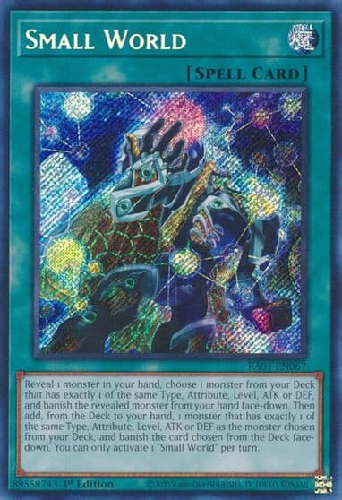 Small World Secret Rare 25th Anniversary Rarity Collection Yu-Gi-Oh! card