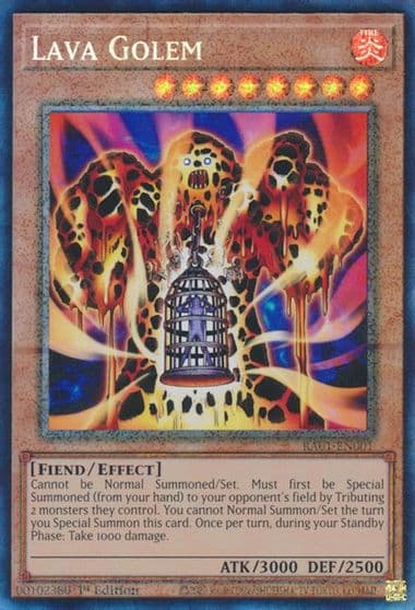 Lava Golem PCR 25th Anniversary Rarity Collection Yu-Gi-Oh! card