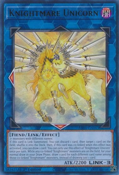Knightmare Unicorn UR 25th Anniversary Rarity Collection Yu-Gi-Oh! card