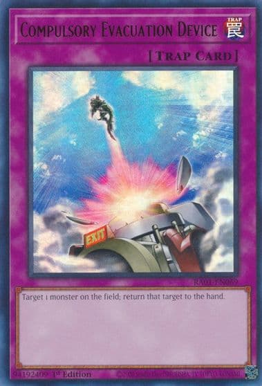 Compulsory Evacuation Device UR 25th Anniversary Rarity Collection Yu-Gi-Oh! card