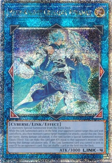 Mekk Knight Crusadia Avramax Quarter Century Secret Rare 25th Anniversary Rarity Collection Yu-Gi-Oh! card