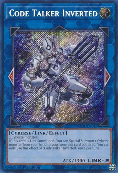 Code Talker Inverted Secret Rare 25th Anniversary Rarity Collection Yu-Gi-Oh! card
