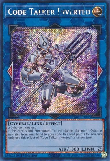 Code Talker Inverted Platinum Secret Rare 25th Anniversary Rarity Collection Yu-Gi-Oh! card