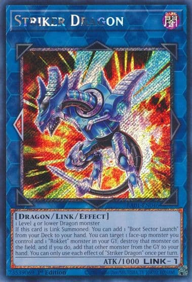 Striker Dragon Platinum Secret Rare 25th Anniversary Rarity Collection Yu-Gi-Oh! card