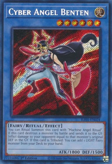 Cyber Angel Benten Secret Rare 25th Anniversary Rarity Collection Yu-Gi-Oh! card