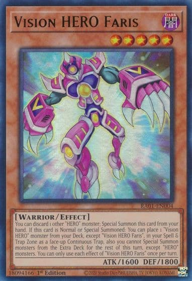 Vision HERO Faris UR 25th Anniversary Rarity Collection Yu-Gi-Oh! card
