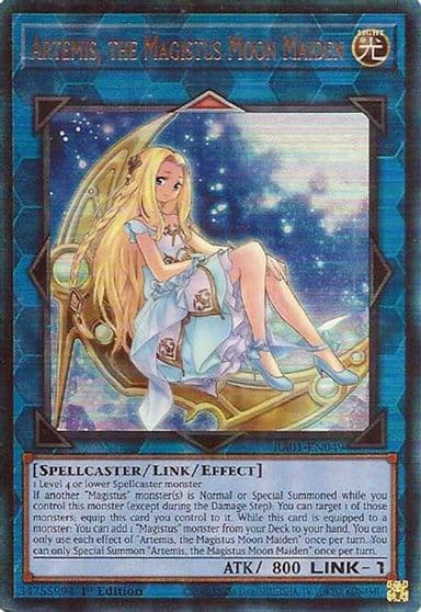 Artemis the Magistus Moon Maiden PUR 25th Anniversary Rarity Collection Yu-Gi-Oh! card