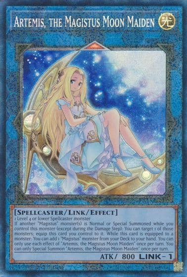 Artemis the Magistus Moon Maiden PCR 25th Anniversary Rarity Collection Yu-Gi-Oh! card