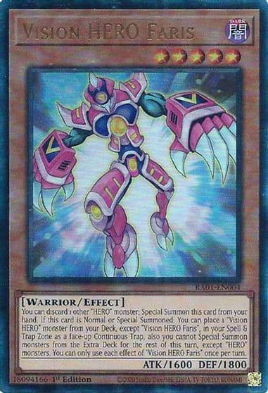 Vision HERO Faris PUR 25th Anniversary Rarity Collection Yu-Gi-Oh! card