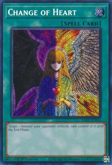 Change of Heart Secret Rare 25th Anniversary Rarity Collection Yu-Gi-Oh! card