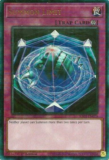 Summon Limit PUR 25th Anniversary Rarity Collection Yu-Gi-Oh! card