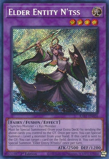 Elder Entity Ntss Secret Rare 25th Anniversary Rarity Collection Yu-Gi-Oh! card