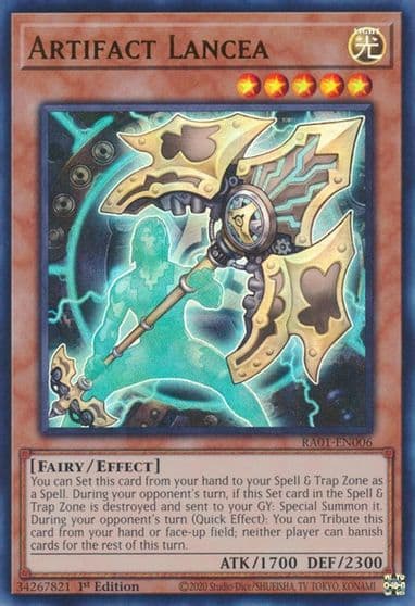 Artifact Lancea UR 25th Anniversary Rarity Collection Yu-Gi-Oh! card