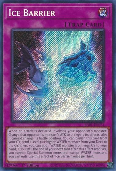 Ice Barrier Secret Rare 25th Anniversary Rarity Collection Yu-Gi-Oh! card