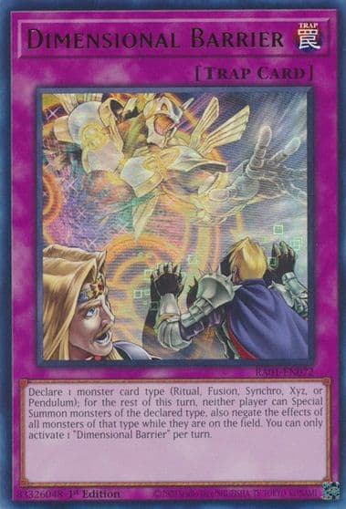 Dimensional Barrier UR 25th Anniversary Rarity Collection Yu-Gi-Oh! card