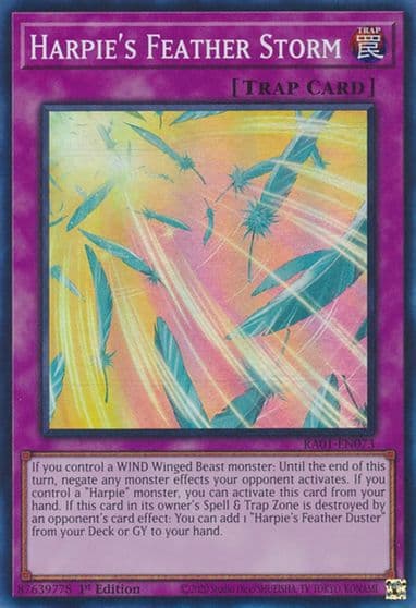 Harpies Feather Storm 25th Anniversary Rarity Collection Yu-Gi-Oh! card