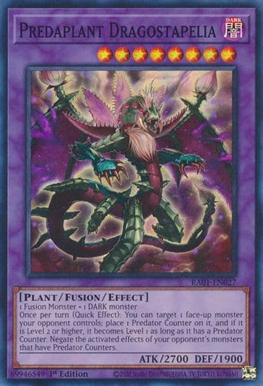 Predaplant Dragostapelia 25th Anniversary Rarity Collection Yu-Gi-Oh! card