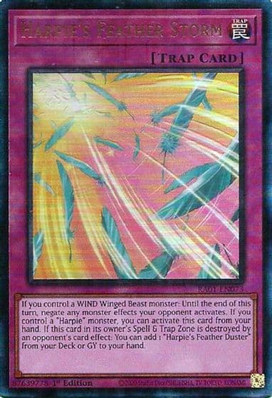 Harpies Feather Storm PUR 25th Anniversary Rarity Collection Yu-Gi-Oh! card