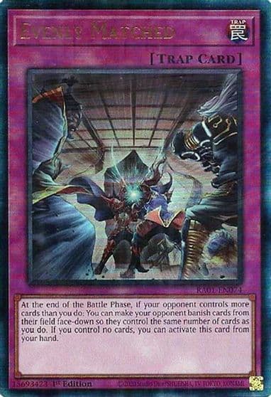 Evenly Matched PUR 25th Anniversary Rarity Collection Yu-Gi-Oh! card
