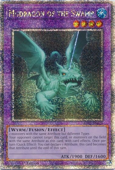 Mudragon of the Swamp Quarter Century Secret Rare 25th Anniversary Rarity Collection Yu-Gi-Oh! card