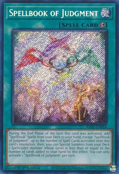 Spellbook of Judgment Secret Rare 25th Anniversary Rarity Collection Yu-Gi-Oh! card
