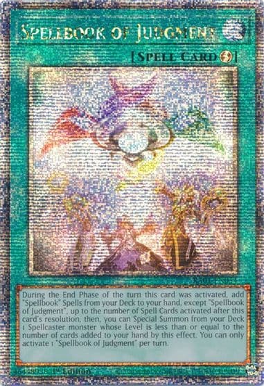 Spellbook of Judgment Quarter Century Secret Rare 25th Anniversary Rarity Collection Yu-Gi-Oh! card