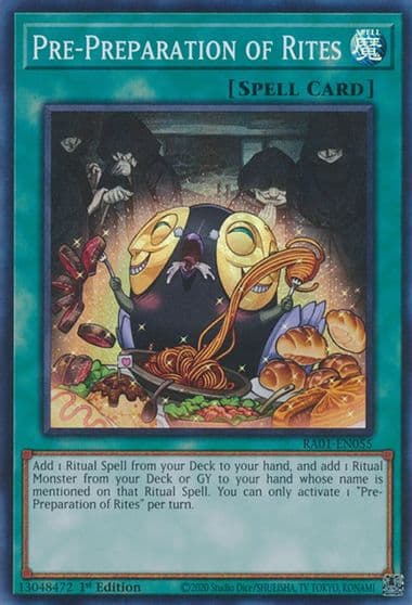 Pre Preparation of Rites 25th Anniversary Rarity Collection Yu-Gi-Oh! card