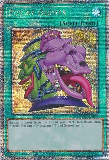 Pot of Desires Quarter Century Secret Rare 25th Anniversary Rarity Collection Yu-Gi-Oh! card