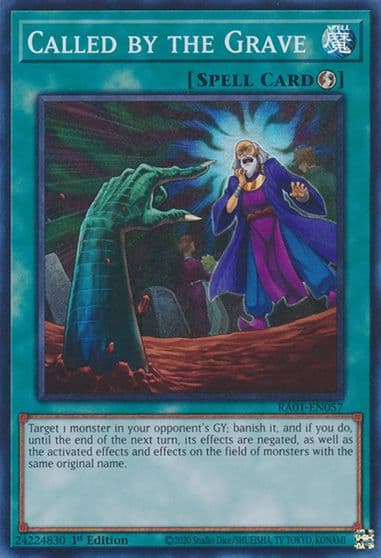 Called by the Grave 25th Anniversary Rarity Collection Yu-Gi-Oh! card