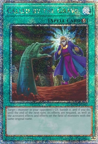 Called by the Grave Quarter Century Secret Rare 25th Anniversary Rarity Collection Yu-Gi-Oh! card