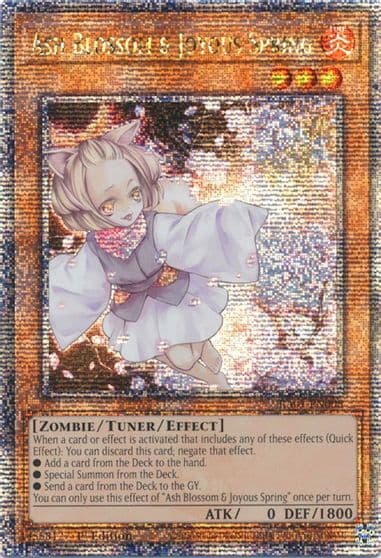 Ash Blossom and Joyous Spring Quarter Century Secret Rare 25th Anniversary Rarity Collection Yu-Gi-Oh! card