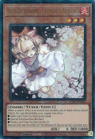 Ash Blossom and Joyous Spring PUR 25th Anniversary Rarity Collection Yu-Gi-Oh! card