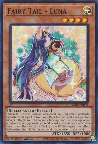 Fairy Tail Luna 25th Anniversary Rarity Collection Yu-Gi-Oh! card