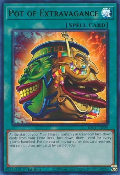 Pot of Extravagance UR 25th Anniversary Rarity Collection Yu-Gi-Oh! card