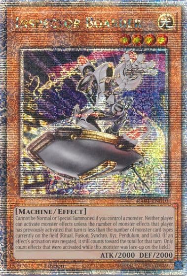 Inspector Boarder Quarter Century Secret Rare 25th Anniversary Rarity Collection Yu-Gi-Oh! card