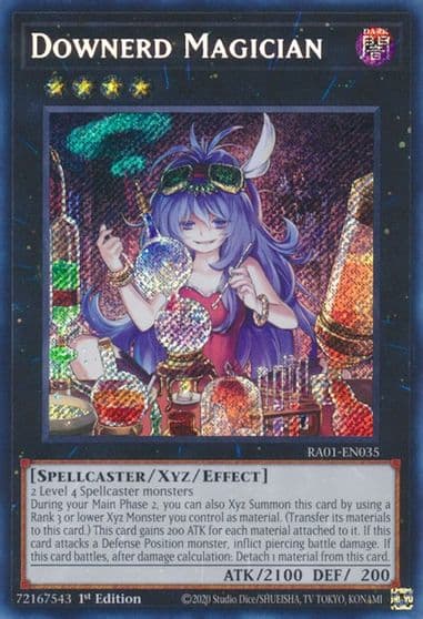 Downerd Magician Secret Rare 25th Anniversary Rarity Collection Yu-Gi-Oh! card