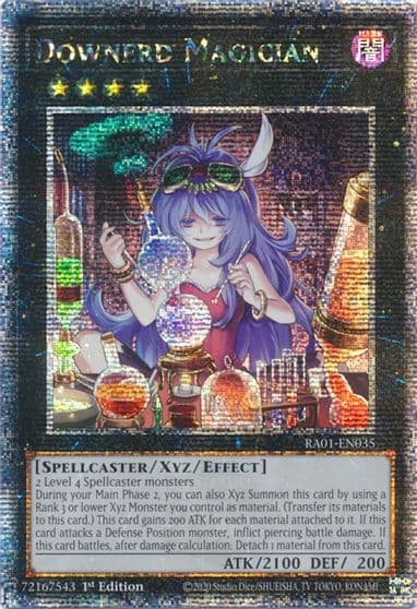 Downerd Magician Quarter Century Secret Rare 25th Anniversary Rarity Collection Yu-Gi-Oh! card