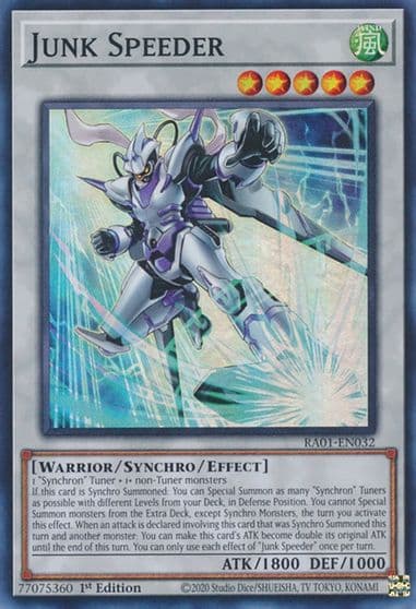 Junk Speeder 25th Anniversary Rarity Collection Yu-Gi-Oh! card