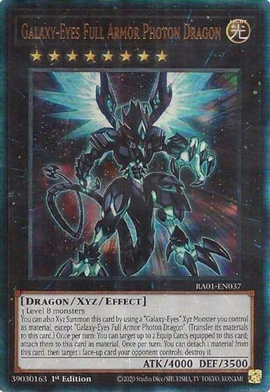 Galaxy Eyes Full Armor Photon Dragon PUR 25th Anniversary Rarity Collection Yu-Gi-Oh! card
