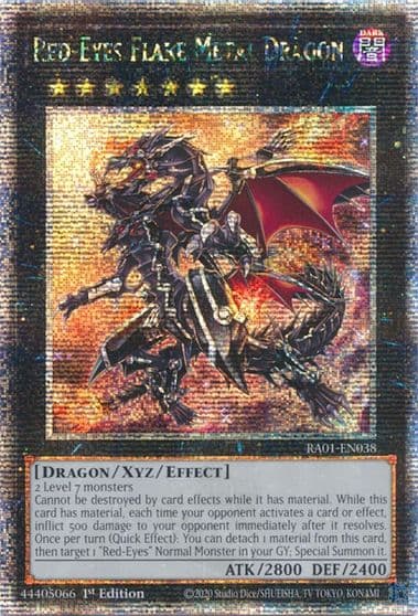 Red Eyes Flare Metal Dragon Quarter Century Secret Rare 25th Anniversary Rarity Collection Yu-Gi-Oh! card