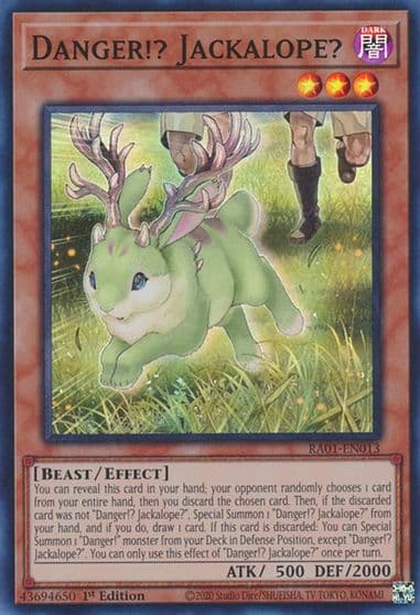 Danger Jackalope 25th Anniversary Rarity Collection Yu-Gi-Oh! card